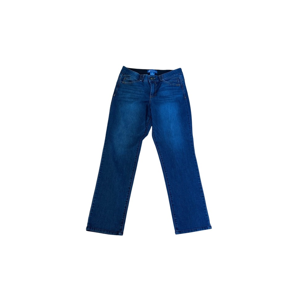Slimming Democracy Absolution Straight Leg Jeans Dark Wash Blue Womens 10 comfy